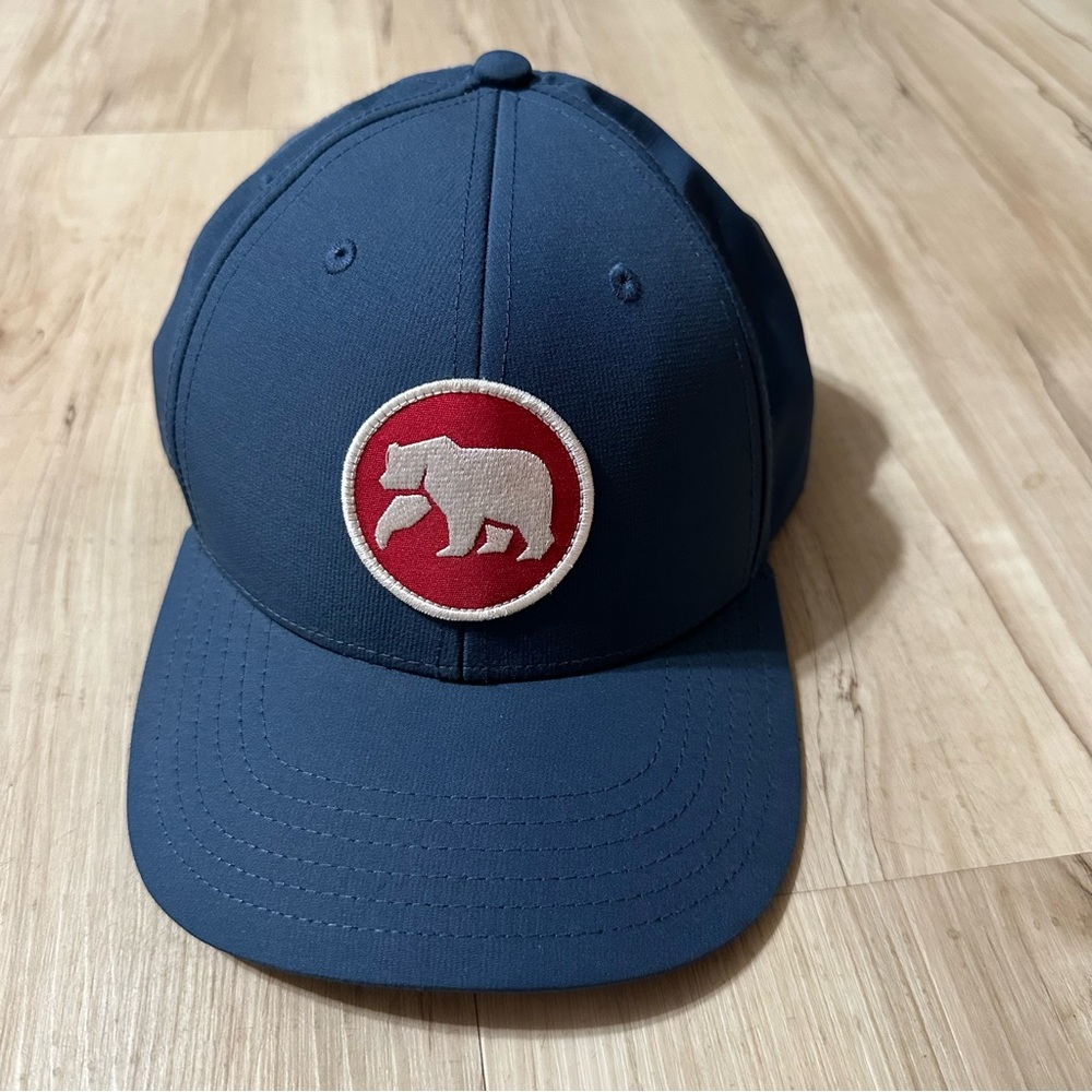 The Normal Brand Circle Patch Performance Cap‎ in Mineral Blue-Red